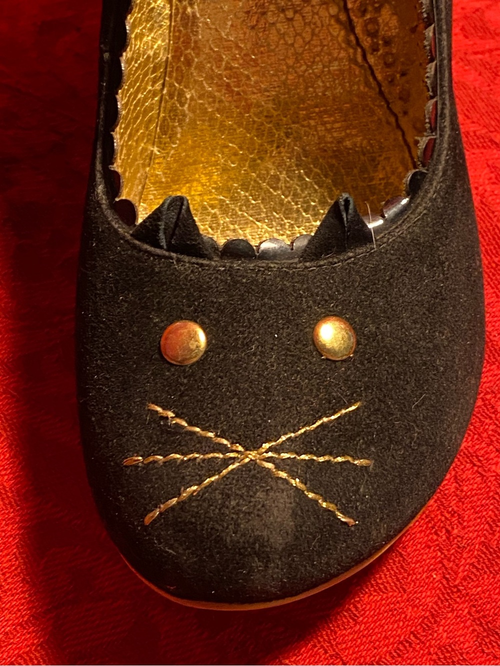 Reserved karensuefoster black cat pumps, 7 - Picture 6 of 15